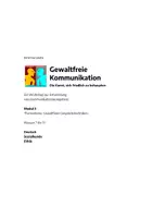 Vorschau - Arbeitsblätter - Gewaltfreie Kommunikation - Workshop - Modul 3 - Jahrgangsstufen 7-13 - Deckblatt