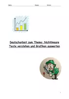 Vorschau - Klassenarbeiten - Klassenarbeit Nichtlineare Texte und Grafiken mit Lösungen - Deckblatt