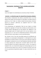 Vorschau - Klassenarbeiten - Klassenarbeit Nichtlineare Texte und Grafiken mit Lösungen - Seite 1