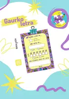 Vista previa - Hojas de trabajo - GAURKO LETRA IKASJOLAS EUSKARA - Portada