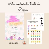 Aperçu - Feuilles d'exercices - Cahier d'activité spécial Pâques - Page de couverture