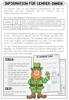 Vorschau - Arbeitsblätter - St. Patrick’s Day Englisch – Reading Comprehension, Leseverstehen, Lesetext, Irland, Wortschatz, Vocabulary | Arbeitsblatt, Aufgaben, Unterrichtsmaterial 5., 6., 7., 8. Klasse - Seite 1