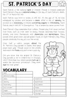 Vorschau - Arbeitsblätter - St. Patrick's Day - Reading Comprehension - Seite 2