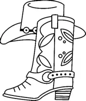 Aperçu - Matériel pour travaux manuels / dessin - Coloriages Cowboy - Page 1