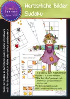 Vorschau - Arbeitsblätter - Herbst Sudoku Knobeleien - leicht für deine Herbst Stationen - Deckblatt