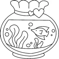 Aperçu - Matériel pour travaux manuels / dessin - Coloriages Aquarium - Page 1