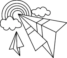 Aperçu - Matériel pour travaux manuels / dessin - Coloriage Arc-en-ciel - Page de couverture