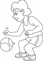 Aperçu - Matériel pour travaux manuels / dessin - Coloriages Basketteur - Page de couverture
