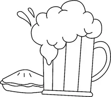 Aperçu - Matériel pour travaux manuels / dessin - Coloriage Bière - Page de couverture