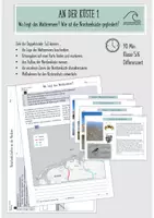 Vorschau - Stundenentwürfe - Küste 1: Lage, Gliederung Nordseeküste - Stationenarbeit, Fantasiereise - Deckblatt