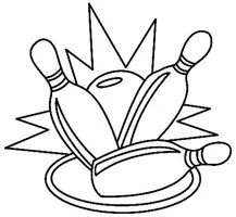 Aperçu - Matériel pour travaux manuels / dessin - Coloriage Bowling - Page de couverture
