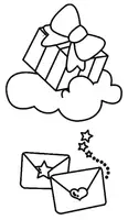 Aperçu - Matériel pour travaux manuels / dessin - Coloriage Cadeau - Page 1