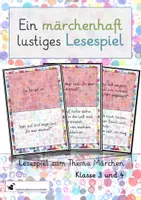 Vorschau - Spiele - Märchen - Ein märchenhaft lustiges Lesespiel - Deckblatt