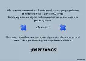 Vista previa - Hojas de trabajo - Cuadernillo de multiplicaciones - página 3