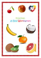 Vorschau - Fördermaterial/Inklusion - Materialpaket Bild-Wortkarten Essen: deutsch, englisch, spanisch, italienisch - Seite 1