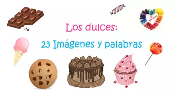 Vorschau - Fördermaterial/Inklusion - Los dulces: 23 Imágenes y palabras - Seite 1