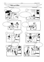 Vorschau - Arbeitsblätter - Bildergeschichte Vater und Sohn: Die Rache des Schneemanns - als PDF und Word - Seite 1