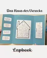 Vorschau - Arbeitsblätter - Lapbook- Das Haus der Vierecke - Deckblatt