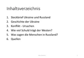 Vorschau - Präsentationen/Tafelbilder - Russland-Ukraine-Krieg | Steckbriefe, Geschichte der Ukraine, Konflikt-Ursachen, Schuld, Menschen in Russland - Seite 3