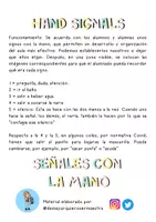 Vista previa - Hojas de trabajo - Signos con las manos (gestión de aula) - página 1