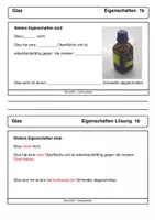Vorschau - Arbeitsblätter - Baustoffe Glas - Seite 1