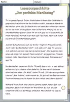 Aperçu - Feuilles d'exercices - Histoire de la lecture "Der perfekte Martinstag" quintuple différenciation Allemand - Page 1