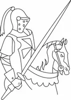 Aperçu - Matériel pour travaux manuels / dessin - Coloriages Chevalerie - Page de couverture