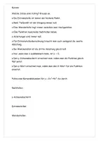 Vorschau - Arbeitsblätter - Übungen zu Kurvendiskussion Aufgaben und Lösungen - Seite 1