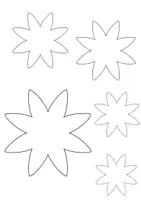Vorschau - Mal- und Bastelvorlagen - Blumenvorlagen zum Ausmalen - Seite 1
