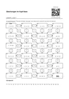 Vorschau - Arbeitsblätter - Gleichungen im Kopf lösen - Labyrinth (Level 1, 2 und 3) - Deckblatt