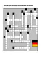 Vorschau - Arbeitsblätter - Deutschlands Nachbarländer - Kreuzworträtsel - Deckblatt