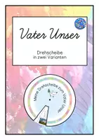 Vorschau - Arbeitsblätter - Vater Unser - Drehscheibe - Deckblatt