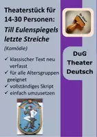 Vorschau - Text - Theaterstück: Till Eulenspiegel - seine letzten Streiche (14-30 Personen) #zweifürzwei - Deckblatt