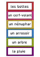 Aperçu - Apprentissages en autonomie - Mur de mots : le printemps + référentiel enfants - Page 3