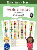 Vorschau - Arbeitsblätter - Puzzle di lettura - Chi sono? - Le persone - Deckblatt