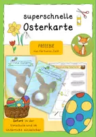 Vorschau - Arbeitsblätter - Bastelvorlage Osterkarte FREEBIE - Deckblatt