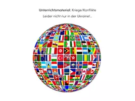 Vorschau - Arbeitsblätter - Kriege Konflikte weltweit Ukraine - Deckblatt