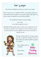 Vista previa - Hojas de trabajo - higiene y belleza hojas de trabajo primaria y E.L.E (Español) LEER Y PEGAR - página 1
