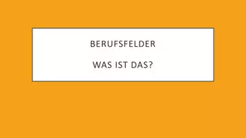 Vorschau - Stundenentwürfe - Berufsfelder - Berufsorientierung - Deckblatt
