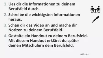 Vorschau - Stundenentwürfe - Berufsfelder - Berufsorientierung - Seite 1