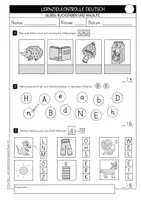 Vorschau - Arbeitsblätter - Lernzielkontrollen Deutsch Kl. 1/2 (Lernstandserhebungen / Tests) - Seite 1