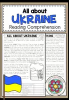 Vorschau - Arbeitsblätter - ALL ABOUT UKRAINE - Reading Comprehension (2-fach differenziert + Conversation Strips) - Deckblatt