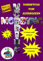 Vorschau - Präsentationen/Tafelbilder - Schriftzug "Mobbing" zum Ausdrucken (ohne 3D) - Deckblatt