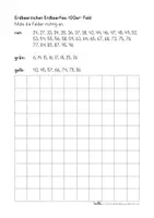 Vorschau - Arbeitsblätter - 100er-Feld Erdbeere - Deckblatt