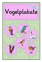 Vorschau - Arbeitsblätter - Lernplakate zum Thema Vögel - Deckblatt