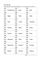 Vorschau - Arbeitsblätter - Tafiti/ Erdmännchen der, die, das - Deckblatt