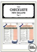 Vorschau - Arbeitsblätter - Checkliste Orange Line 6 Unit 3: Checkliste New Zealand G & M (differenziert) - Deckblatt