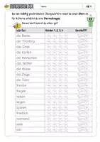 Vorschau - Arbeitsblätter - Deutsch: Diktatpaket "ie" Thema Frühling Klasse 2 Diktate - Seite 3