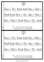 Vorschau - Arbeitsblätter - Lese-Flitzer | Buchstabe D/d | Lesetempo-Training | Grundschrift - Seite 3