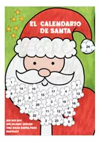 Aperçu - Présentation / Support pour le tableau - FREEBIE calendario de adviento -la barba de Santa Espagnol - Page 1